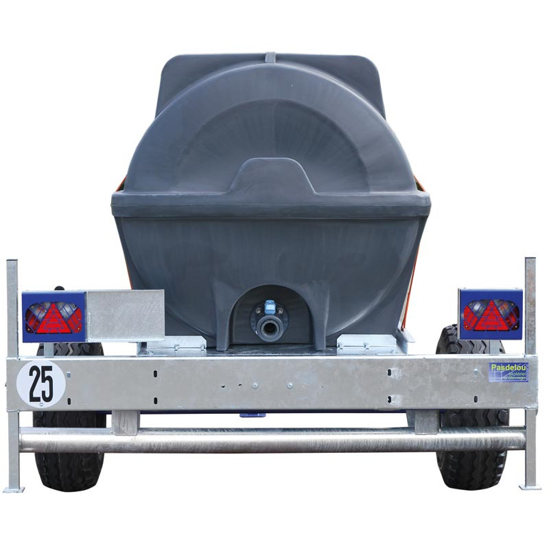 2300 l mobile tank trailer for tractor