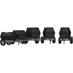 2300 l mobile tank trailer for tractor