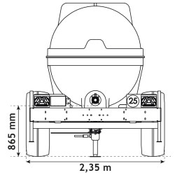 5500 l mobile tank trailer for tractor 5500 l mobile tank trailer for tractor