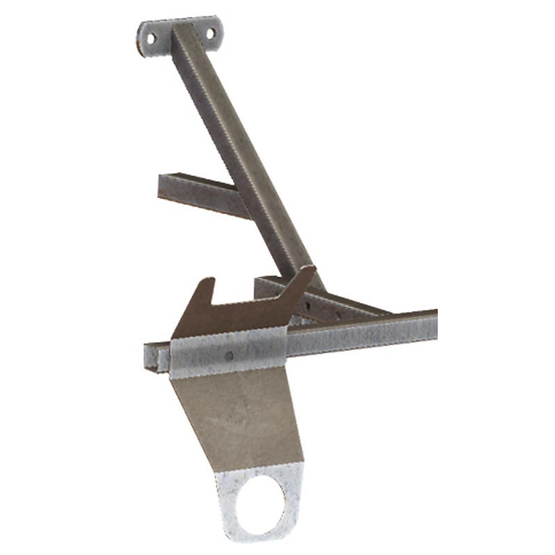 Milk feed bucket holder for weaning yoke panels Milk feed bucket holder for weaning yoke panels