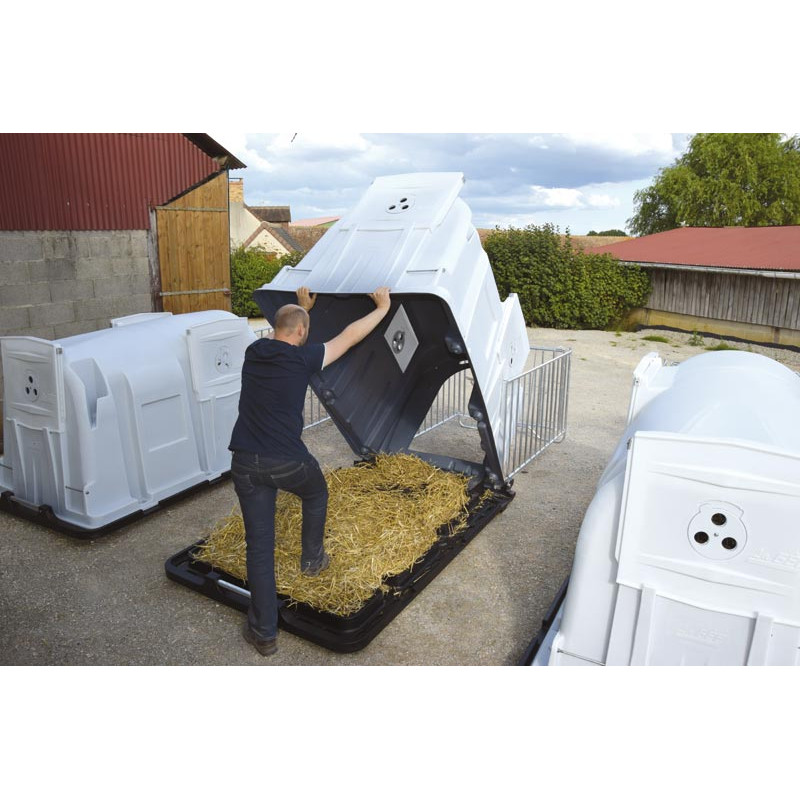XXL comfort calf hutch with grating pack