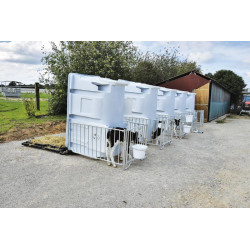XXL comfort calf hutch with grating pack