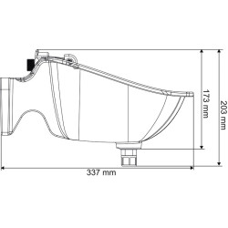 POLYSELF PF2 drinker with vertical paddle POLYSELF PF2 drinker with vertical paddle
