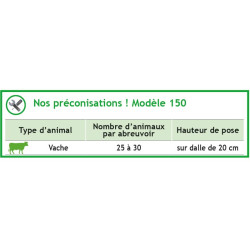 Non-heating POLYHERD 150 drinker Non-heating POLYHERD 150 drinker