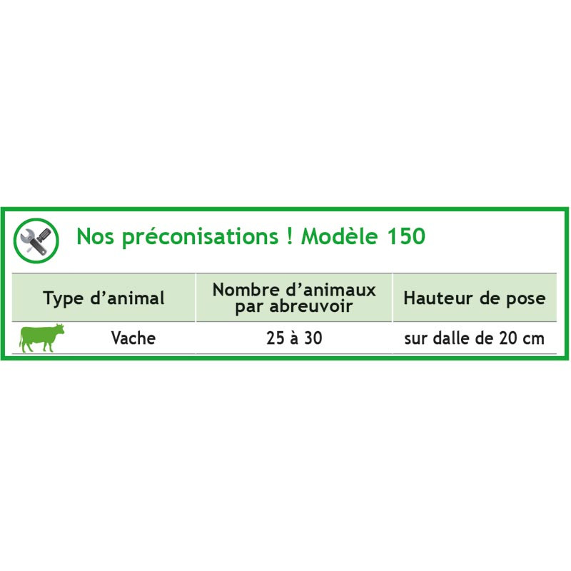 Non-heating POLYHERD 150 drinker Non-heating POLYHERD 150 drinker