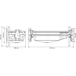 Double tilting POLYBAC 75 M strip rim 