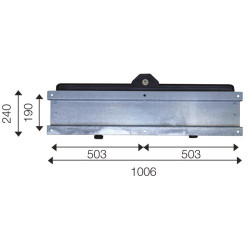 Double Polybac 72M* drinker with interior rim