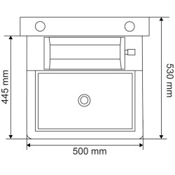 Single Polybac 25 M drinker with interior rim and fastening support Single Polybac 25 M drinker with interior rim and fastening support
