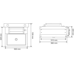 Single Polybac 25 M drinker with interior rim and fastening support Single Polybac 25 M drinker with interior rim and fastening support