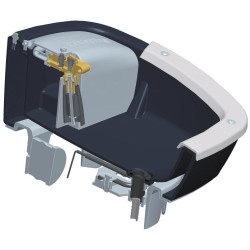 Non-heating POLYSPRING II push-type drinker/waterer