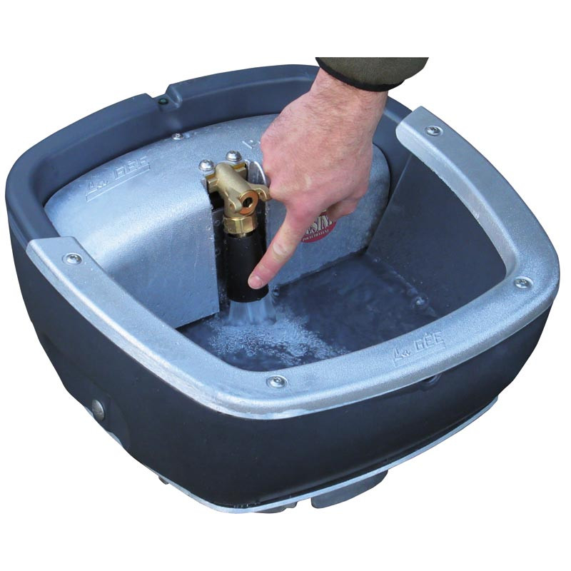 Non-heating POLYSPRING II push-type drinker/waterer