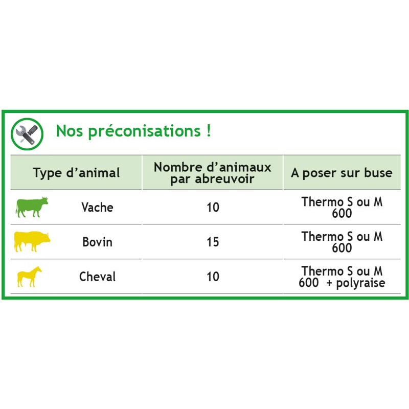 Non-heating POLYSPRING II push-type drinker/waterer