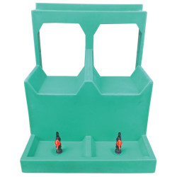 Milking parlour container support