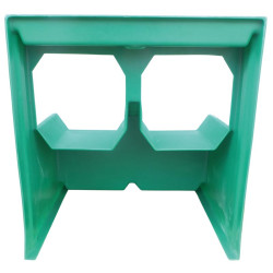 Milking parlour container support