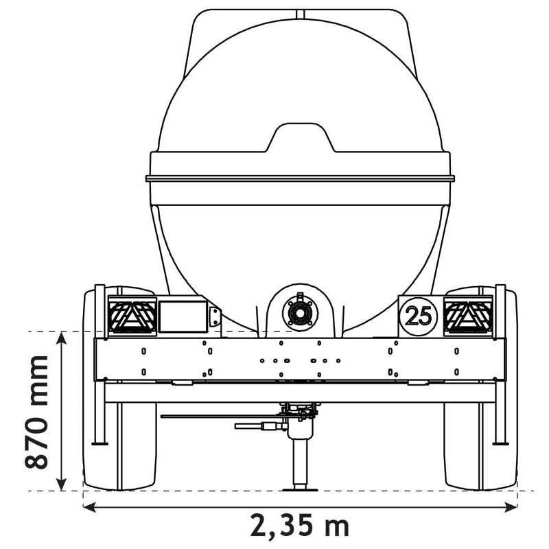6400 l mobile tank trailer for tractor 6400 l mobile tank trailer for tractor