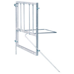 Single gate with bucket holder Single gate with bucket holder