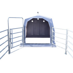 Pen for group calf hutch