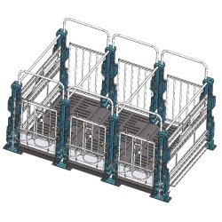 Partition for Hygiene Pro calf pens in a row Partition for Hygiene Pro calf pens in a row