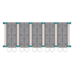 Partition for Hygiene Pro calf pens in a row Partition for Hygiene Pro calf pens in a row