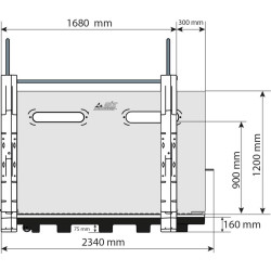 Partition for Hygiene Pro calf pens in a row Partition for Hygiene Pro calf pens in a row