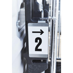 Set of 10 stickers numbered