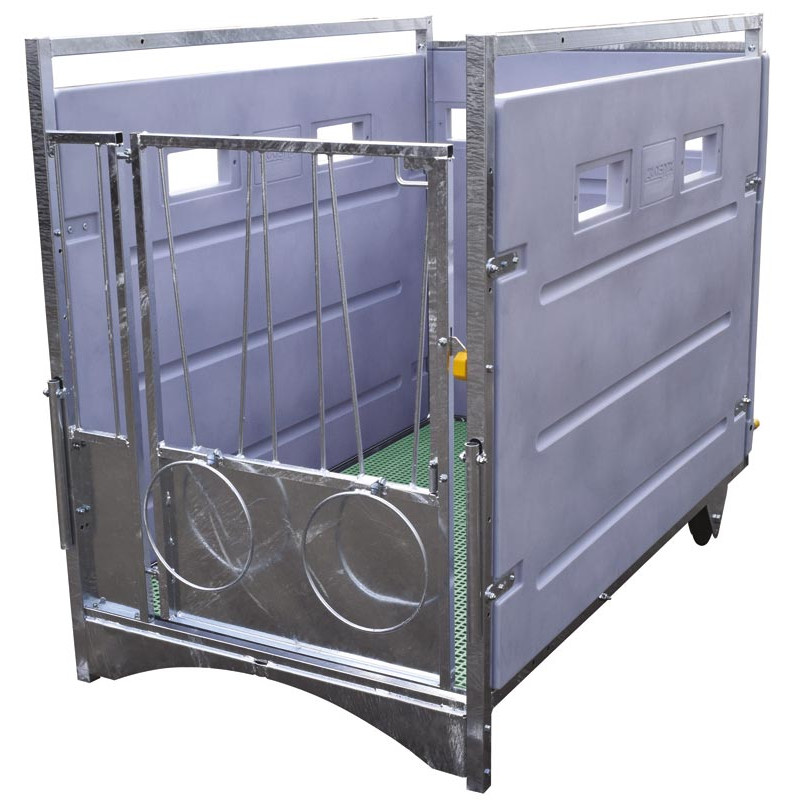 HYGIENE PRO - HDPE wheeled calf box - Model Single