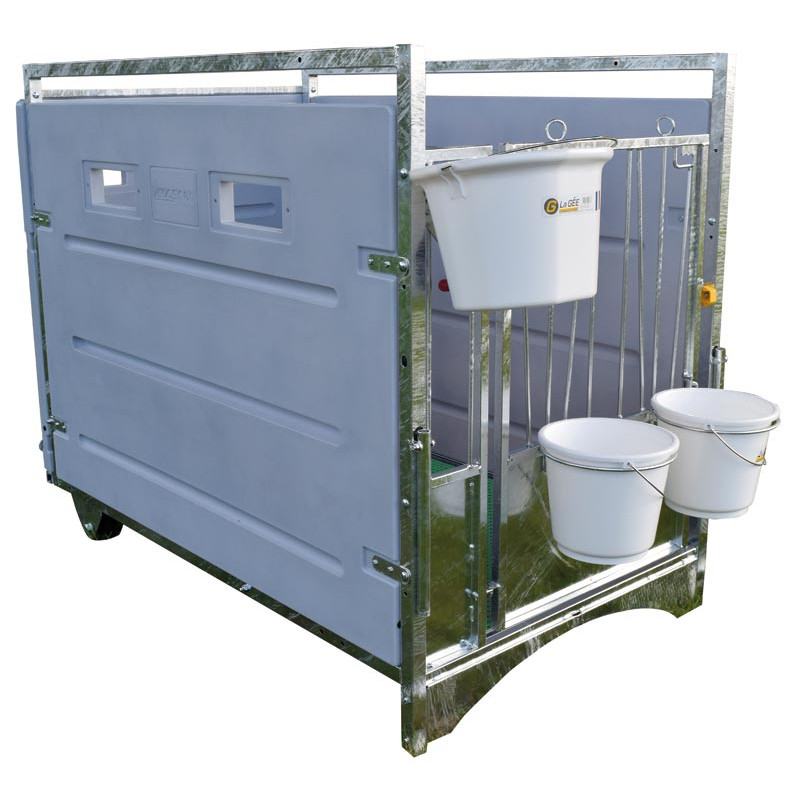 HYGIENE PRO - HDPE wheeled calf box - Model Single