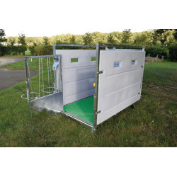 HYGIENE PRO - HDPE wheeled calf box - Model Single