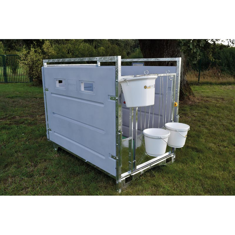 HYGIENE PRO - HDPE wheeled calf box - Model Single