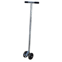 Swivel trolley to move wheeled boxes