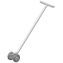 Swivel trolley to move wheeled boxes