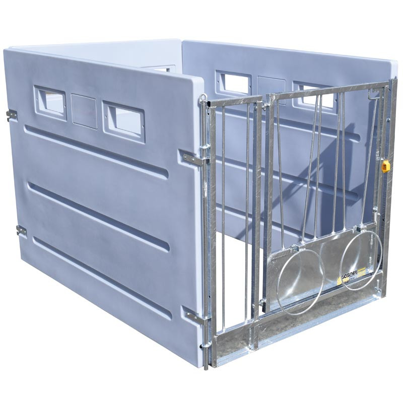 HYGIENE PRO HDPE calf box with fixed PE partitions