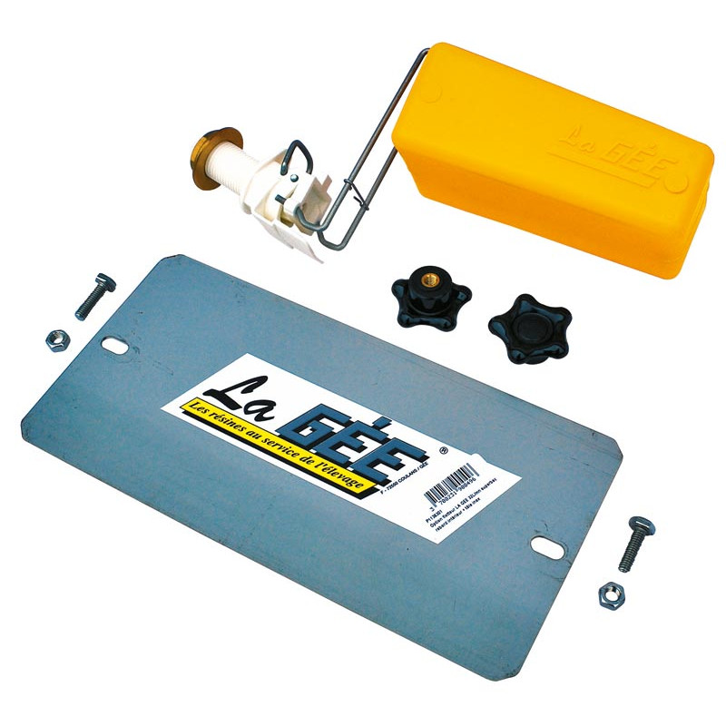 Float valve tap with protective plate for SUPERBAC strip rim