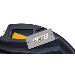 Float valve tap with protective plate for SUPERBAC strip rim