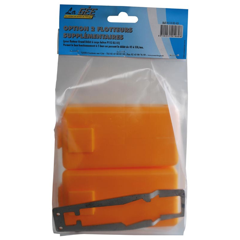 Double float valve for float valve tap