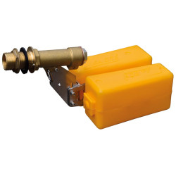 High flow float valve tap for Polyclean