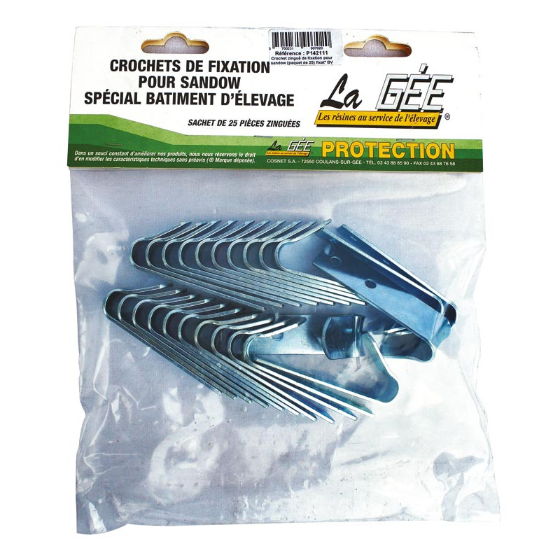 Zinc-plated hooks for fastening bungee cords