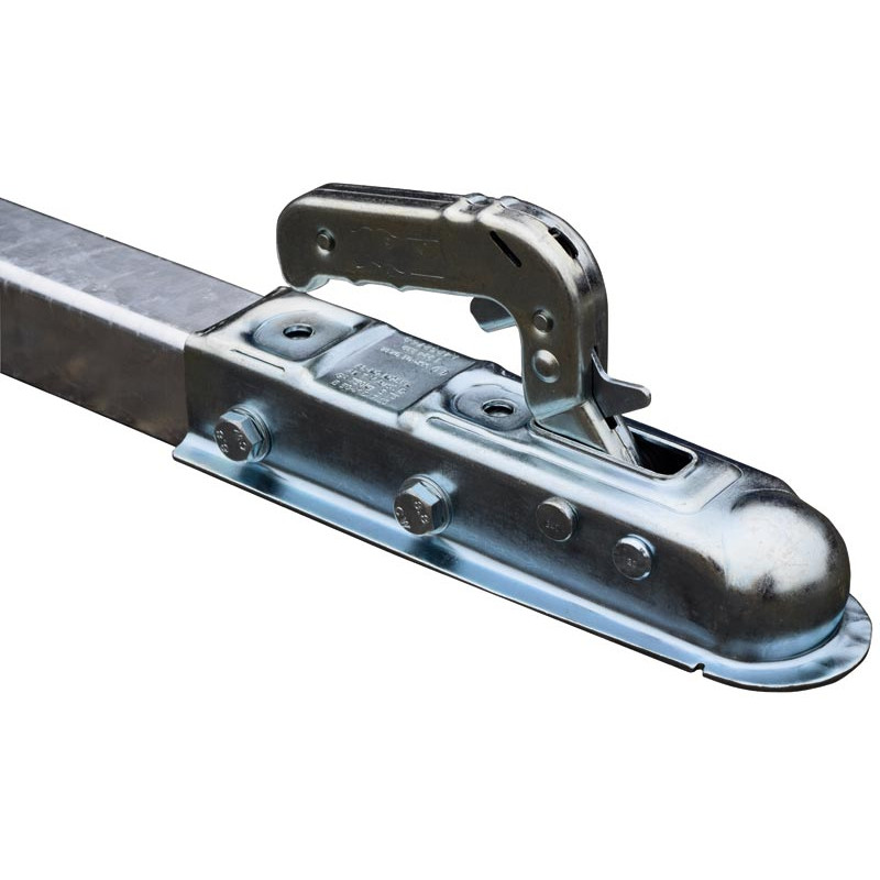 Coupling ball tow bar for 4-wheel feed trolley