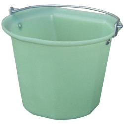Rotomolded flat edge bucket