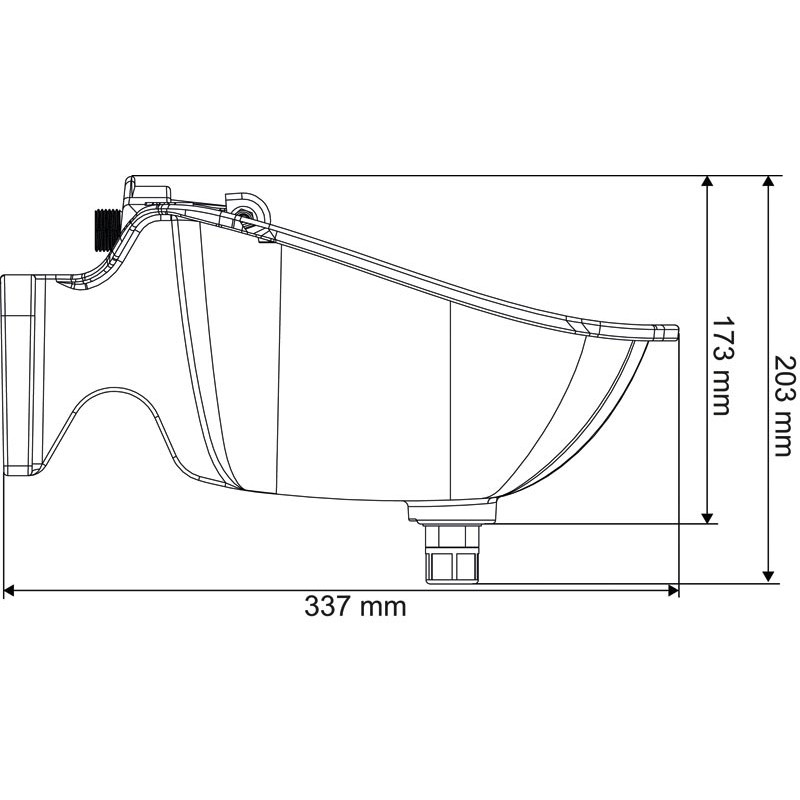 POLYSELF PF2 drinker with horizontal paddle POLYSELF PF2 drinker with horizontal paddle