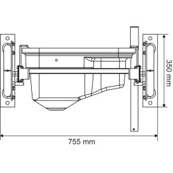 Single tilting POLYBAC 30 M strip rim 