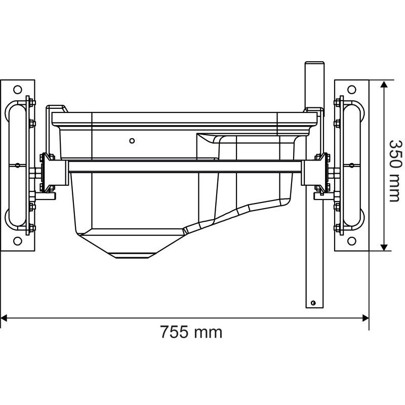 Single tilting POLYBAC 30 M strip rim 