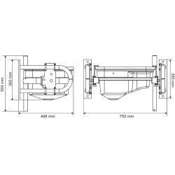 Single tilting POLYBAC 30 M strip rim 