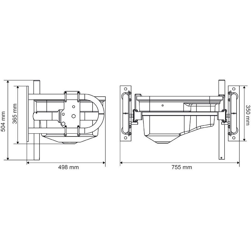 Single tilting POLYBAC 30 M strip rim 
