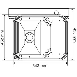 Single Polybac 30 M drinker with patented strip rim and fastening support Single Polybac 30 M drinker with patented strip rim and fastening support