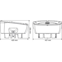 Non-heating POLYSPRING II push-type drinker/waterer