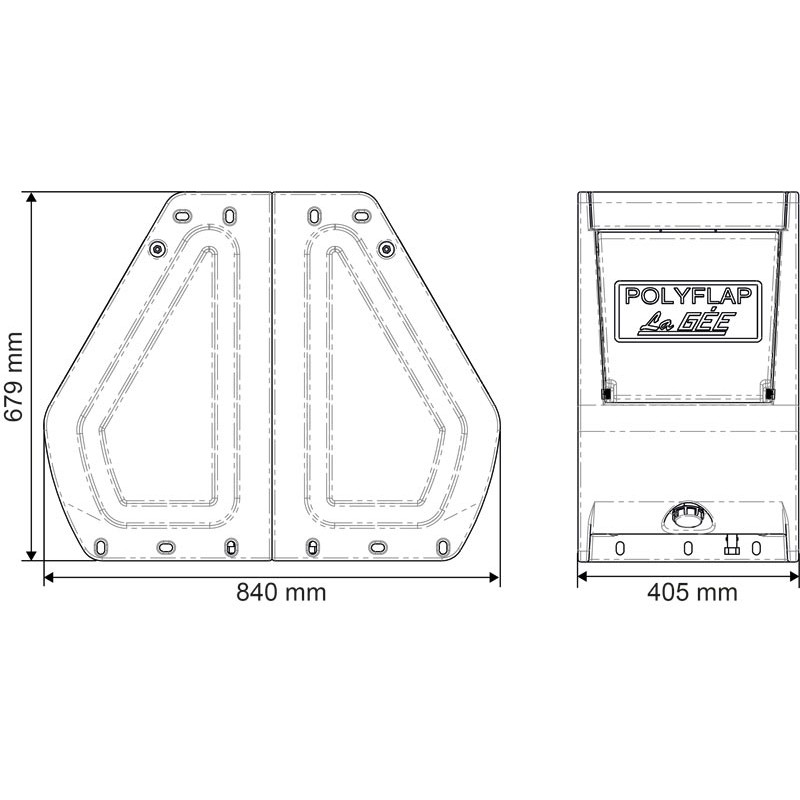 Double POLYFLAP drinker