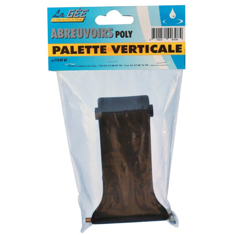 Vertical paddle for drinkers with pilot valve