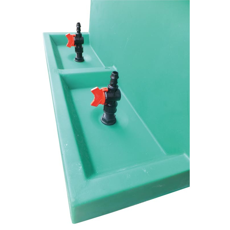 Milking parlour container support Milking parlour container support