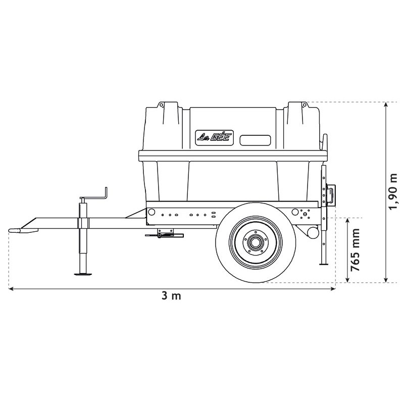 1000 l mobile tank trailer for tractor 1000 l mobile tank trailer for tractor